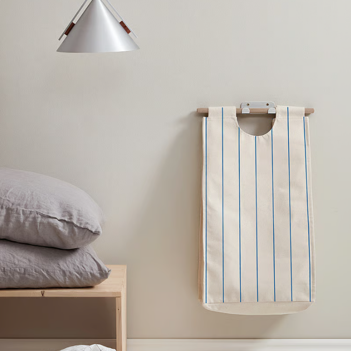 Wall-Mounted Foldable Laundry Basket for Space Saving Storage