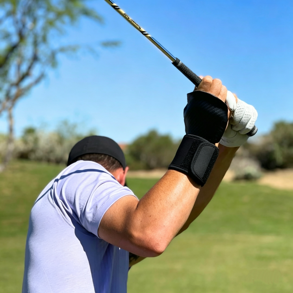 Golf Wrist Swing Training Aid – Mechanical Compression Wrist Bracket for Ball Striking Accuracy