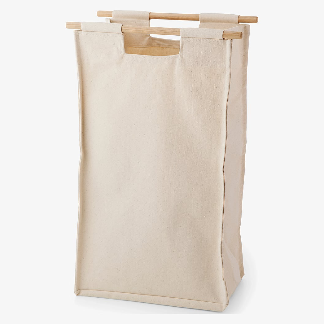 Wall-Mounted Foldable Laundry Basket for Space Saving Storage
