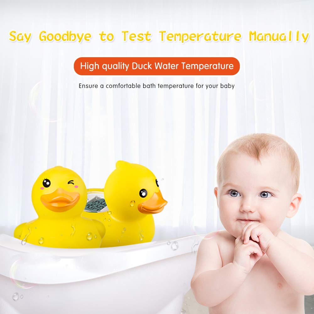 Duck-Shaped Baby Bath Thermometer – Floating Water Temperature Monitor for Safe Bath Time