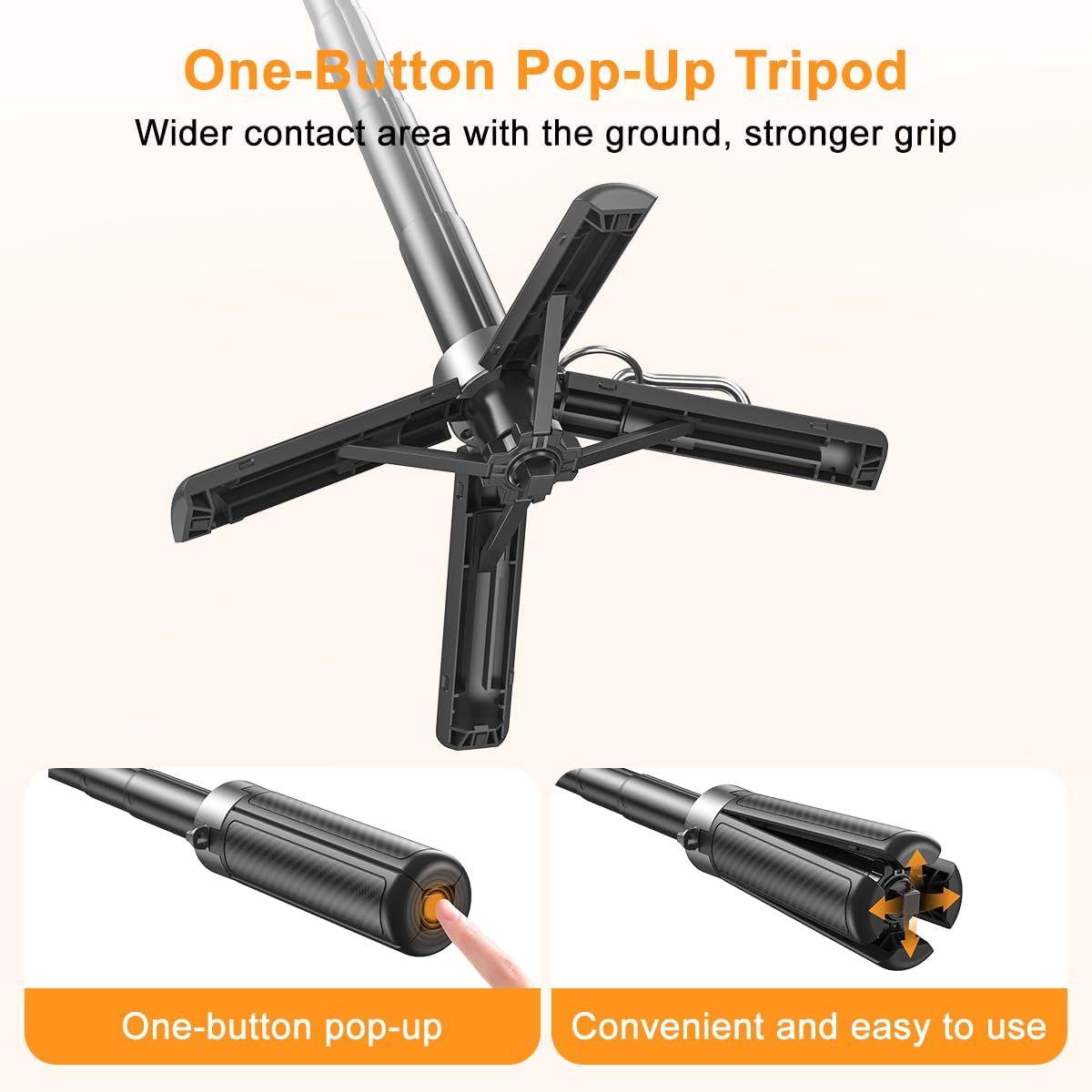 5-in-1 Magnetic Selfie Stick with Remote Control