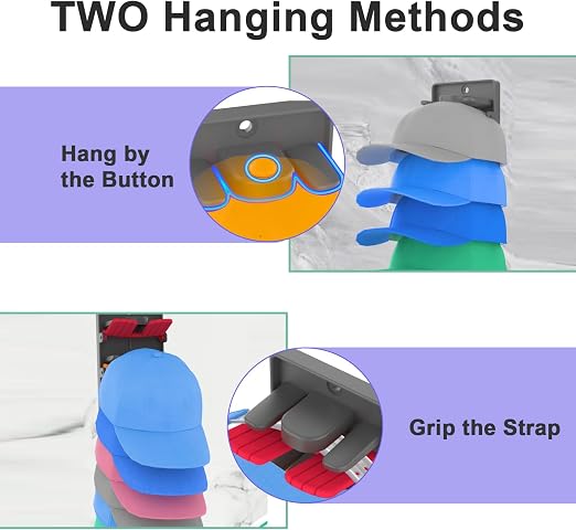 Wall-Mounted Hat Organizer Rack