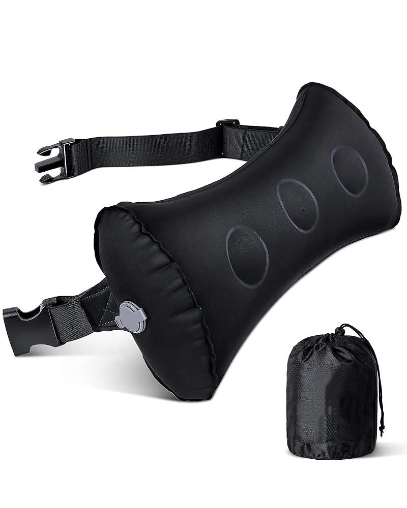 Inflatable Lumbar Pillow – Portable Back Support for Travel & Office