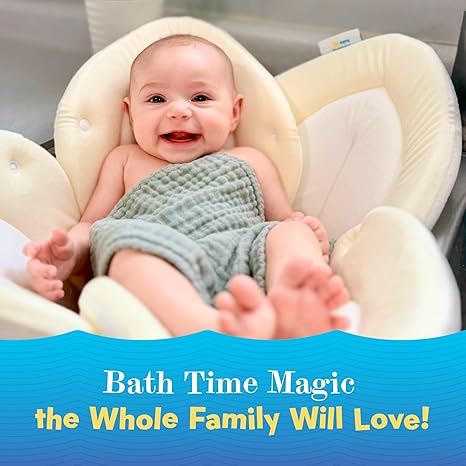 Plush Baby Bath Seat – Soft Sink Support for Newborns & Infants