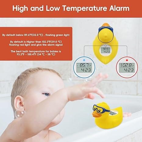 Duck-Shaped Baby Bath Thermometer – Floating Water Temperature Monitor for Safe Bath Time