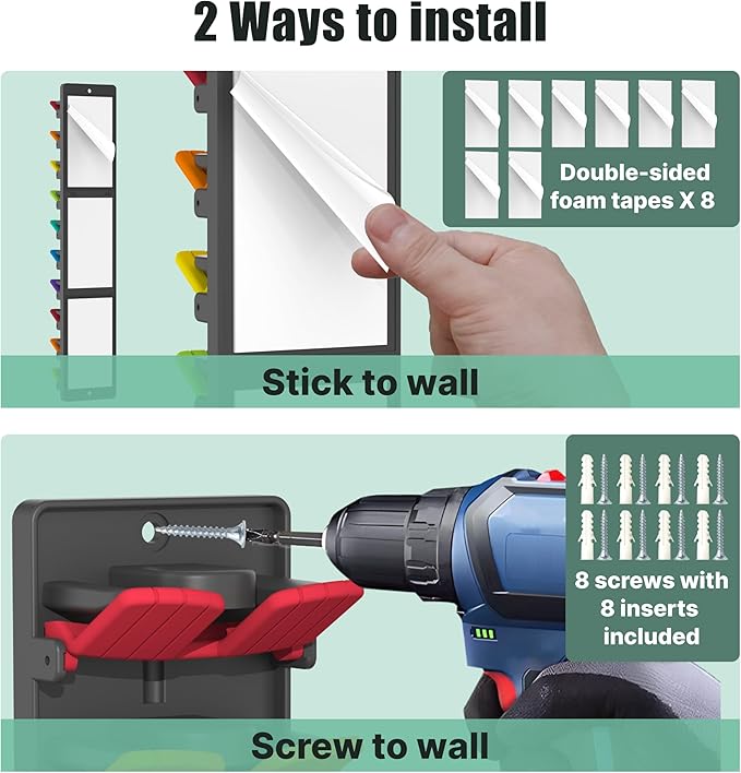 Wall-Mounted Hat Organizer Rack
