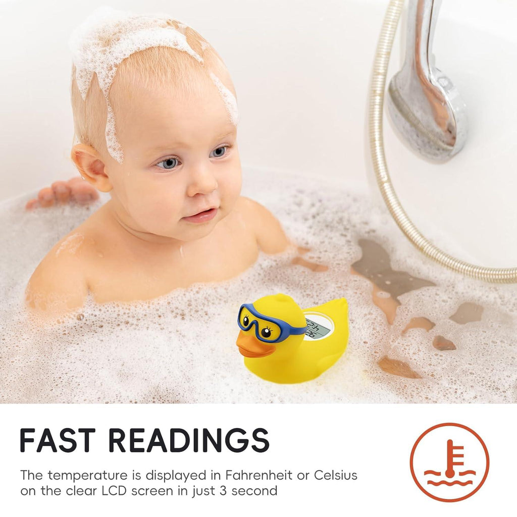 Duck-Shaped Baby Bath Thermometer – Floating Water Temperature Monitor for Safe Bath Time