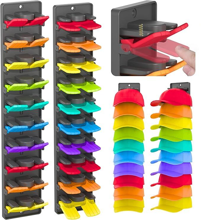 Wall-Mounted Hat Organizer Rack