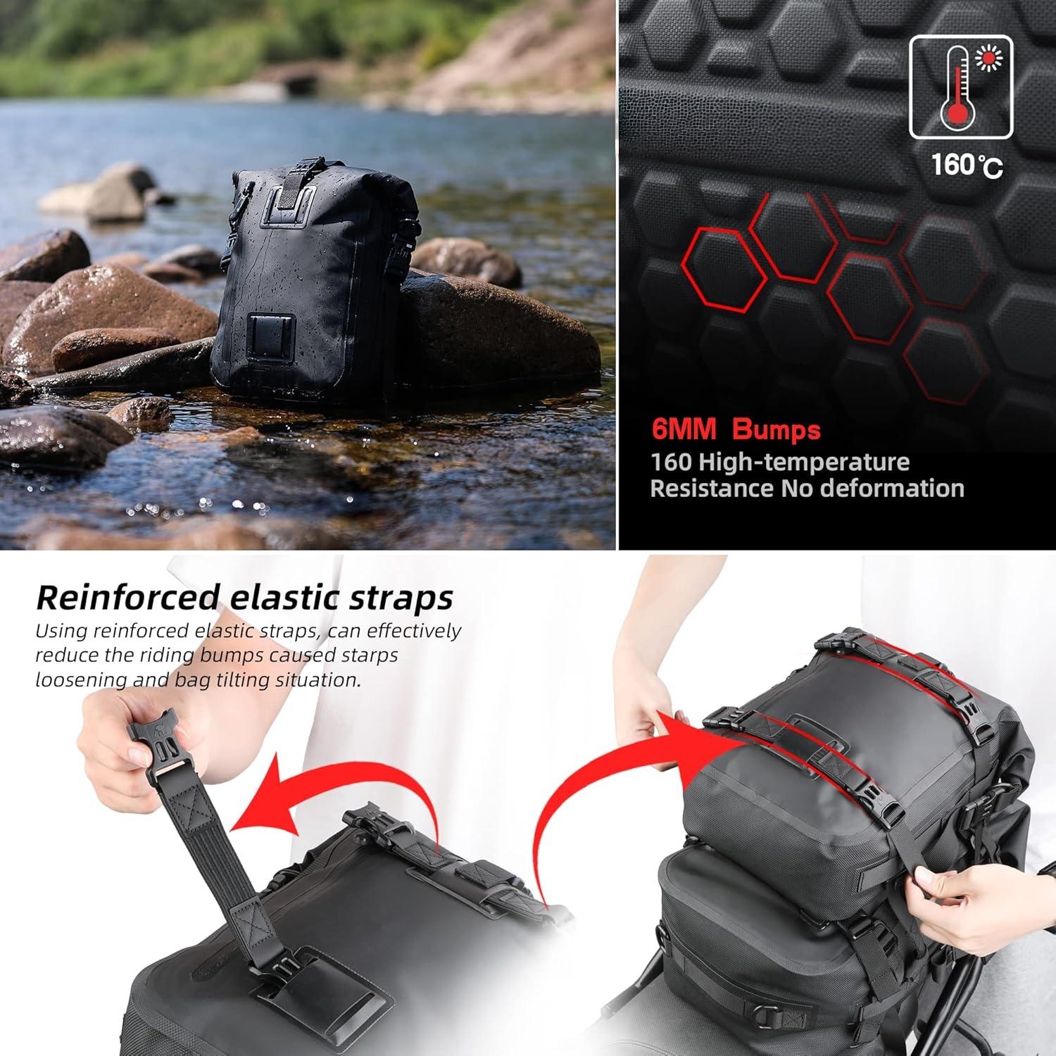 30L Waterproof Motorcycle Tail Bag & Backpack