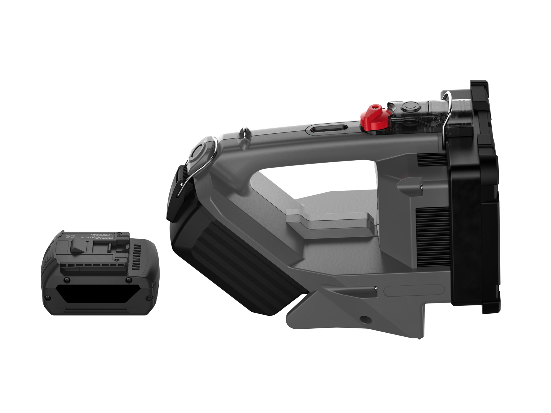 Heavy-Duty Tactical Searchlight with Laser & LED Hybrid Matrix – Long-Range Waterproof Rechargeable Spotlight