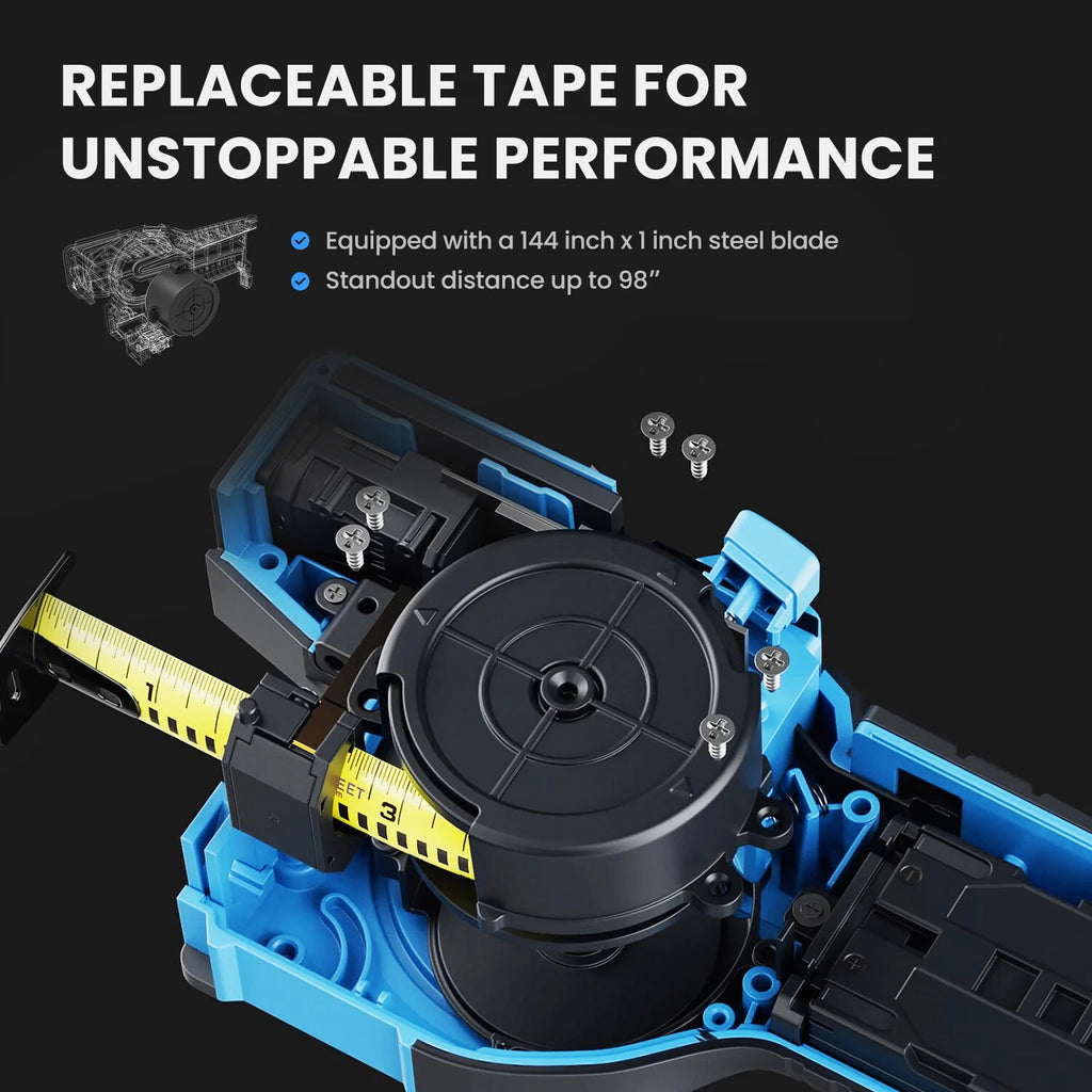 3-in-1 Digital Laser Tape Measure – Bluetooth Electronic Measuring Tool with LCD Display