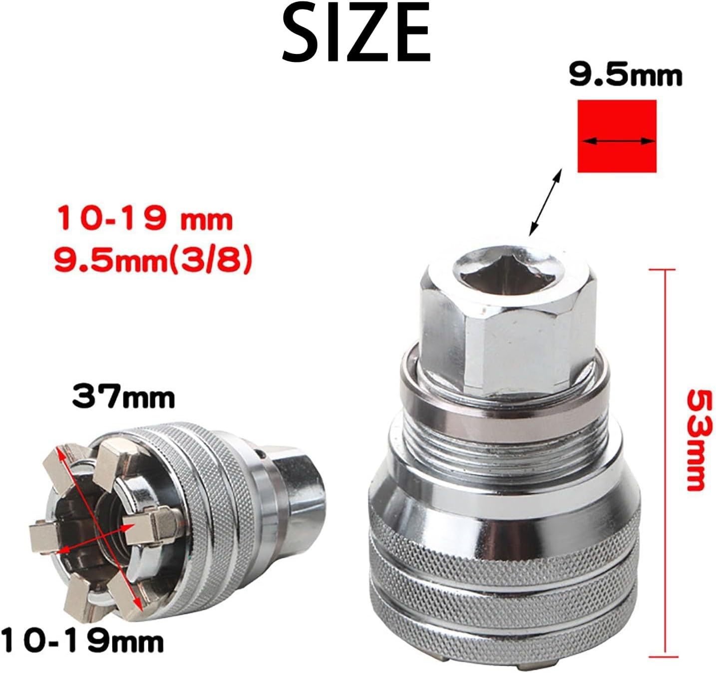 Universal Socket Wrench Tool – Multi-Functional Magic Grip Ratchet Set for 7-19mm Nuts and Bolts