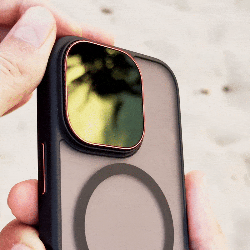 Magnetic Filter Phone Case – Heavy-Duty Shockproof Protective Cover with Instant Lens Filter Ring