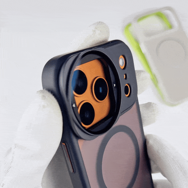 Magnetic Filter Phone Case – Heavy-Duty Shockproof Protective Cover with Instant Lens Filter Ring