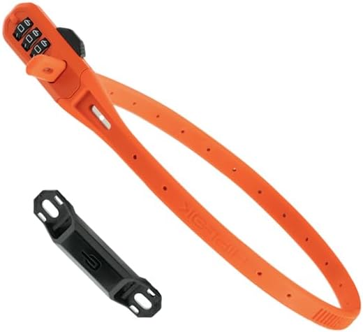 Portable Combination Bike Lock – Secure Steel-Core Zip-Tie Lock for Bicycle, Motorbike and Helmet