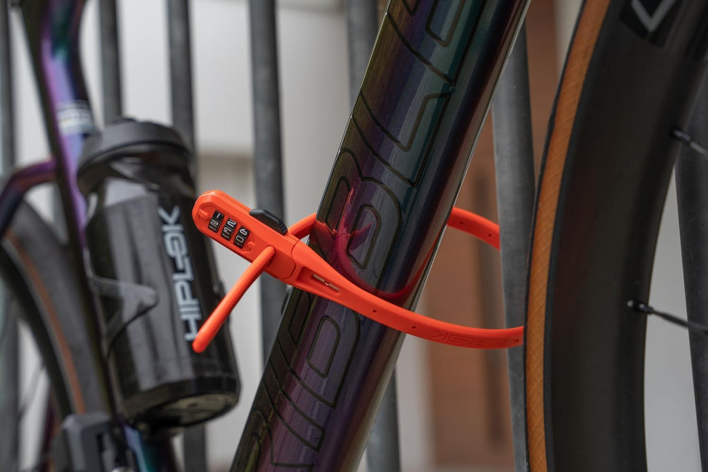 Portable Combination Bike Lock – Secure Steel-Core Zip-Tie Lock for Bicycle, Motorbike and Helmet