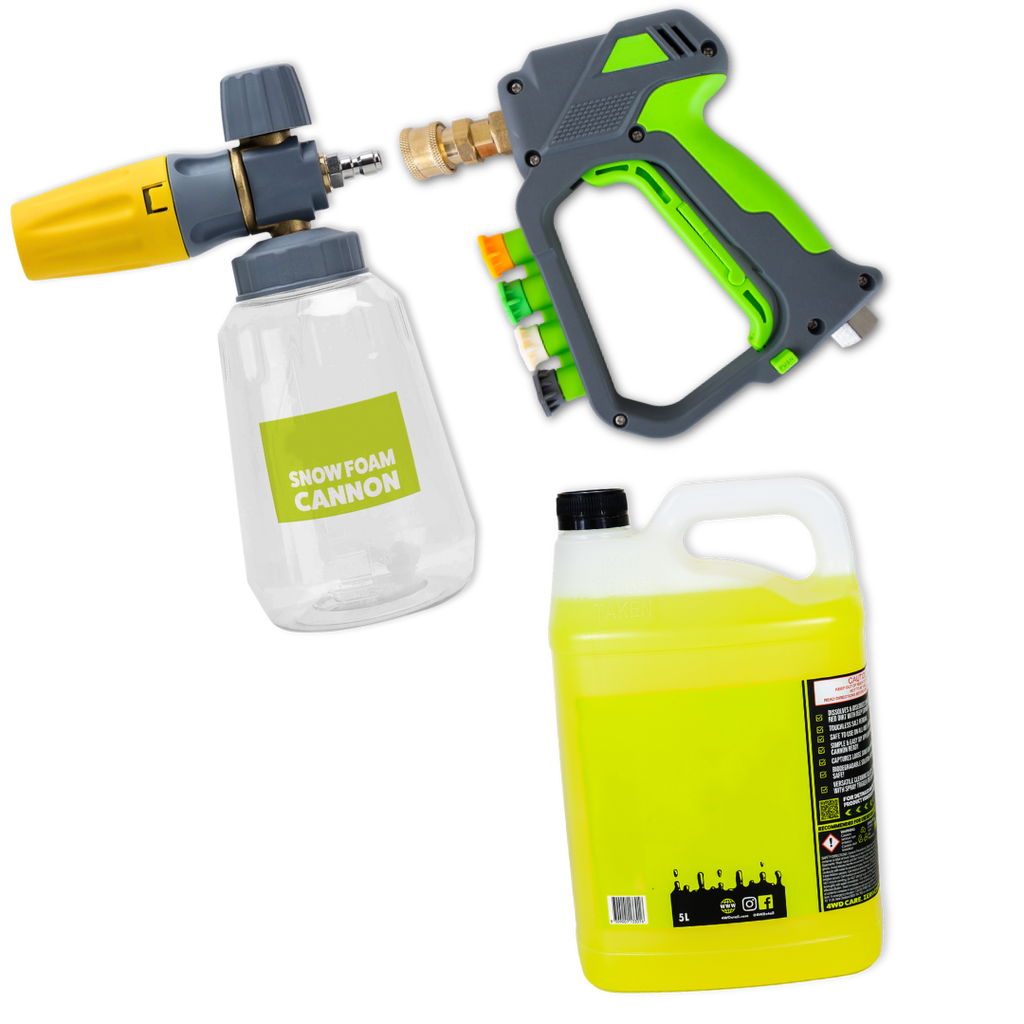 Stubby Pressure Washer Gun – Short Car Wash Spray Gun with Quick Connect Fittings