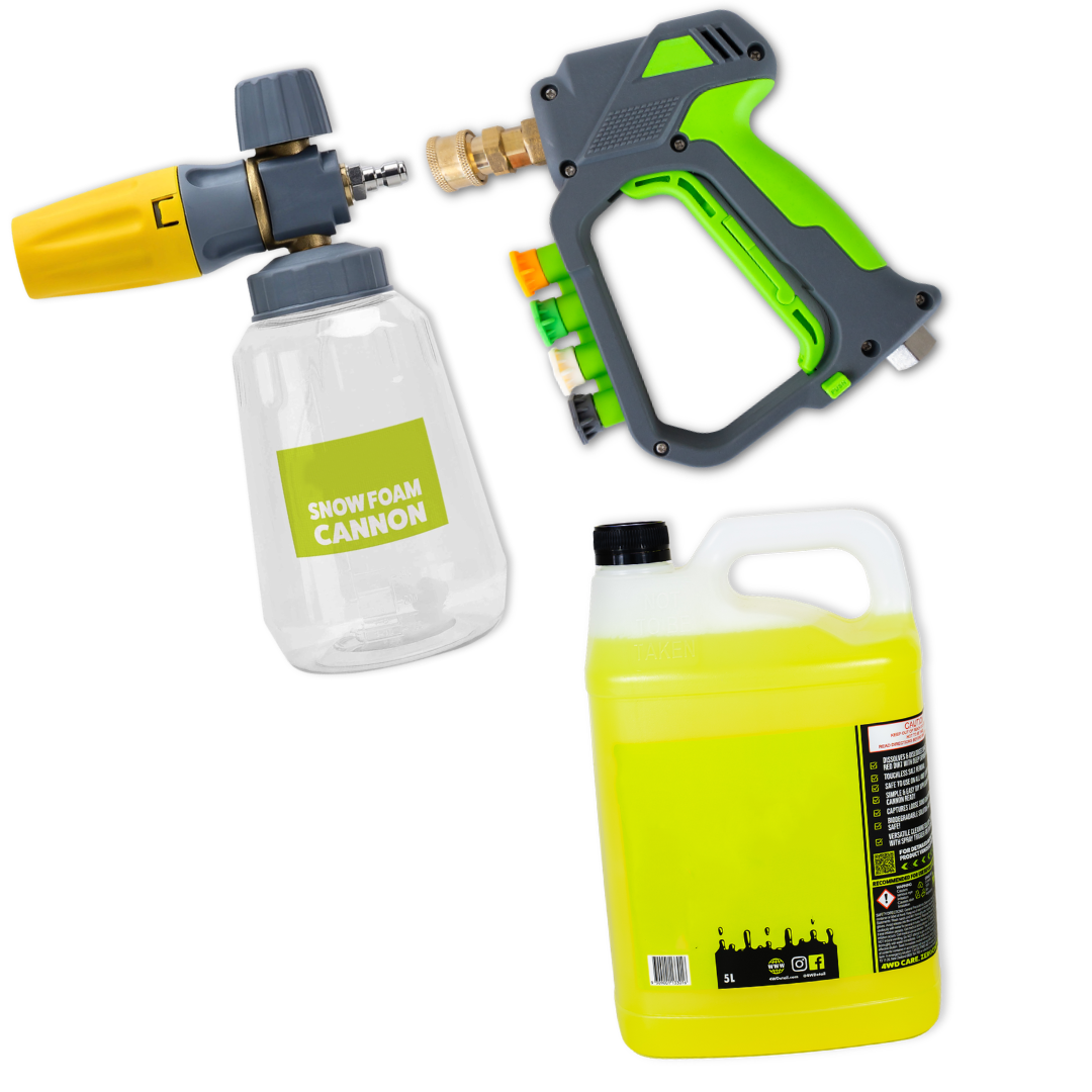 Stubby Pressure Washer Gun – Short Car Wash Spray Gun with Quick Connect Fittings