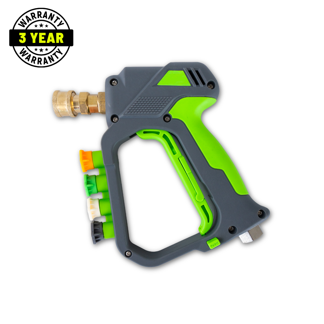 Stubby Pressure Washer Gun – Short Car Wash Spray Gun with Quick Connect Fittings