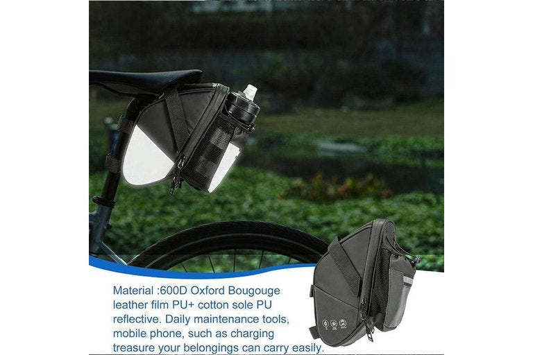 Expandable Bicycle Rear Rack Bag – Large Capacity Trunk Pannier with Waterproof Rain Cover