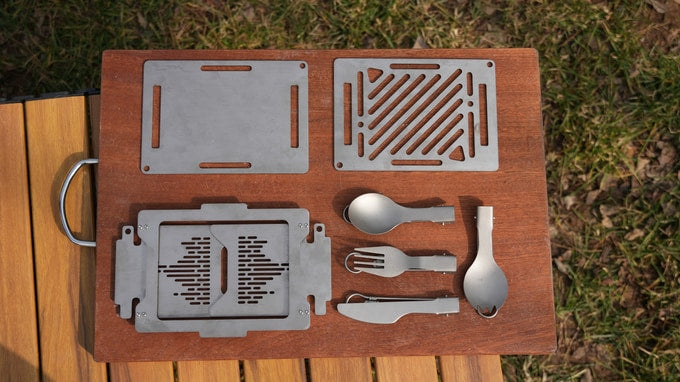All-in-One Titanium Outdoor Cooking System – Lightweight Modular Camping Stove and Pot Set