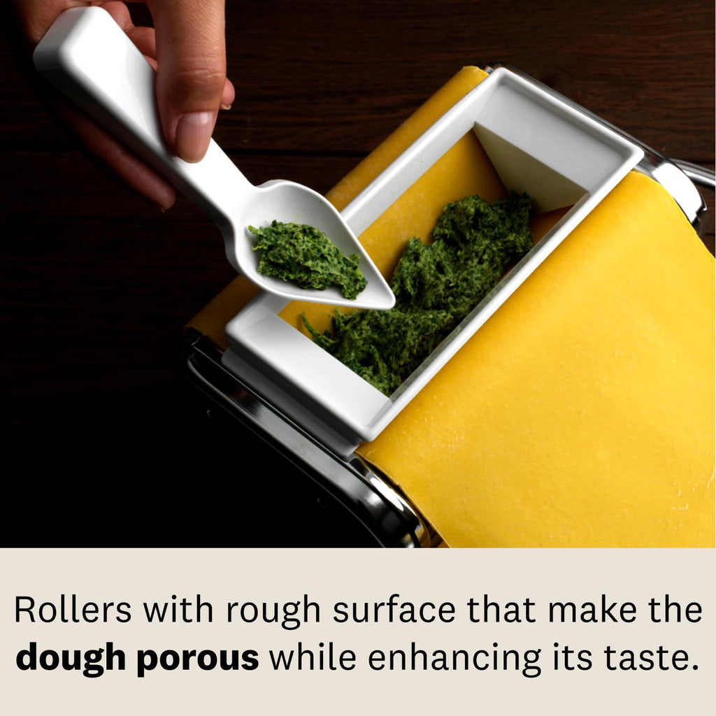 Manual Pasta Maker & Ravioli Accessory Set – 150mm Roller Noodle & Dumpling Machine
