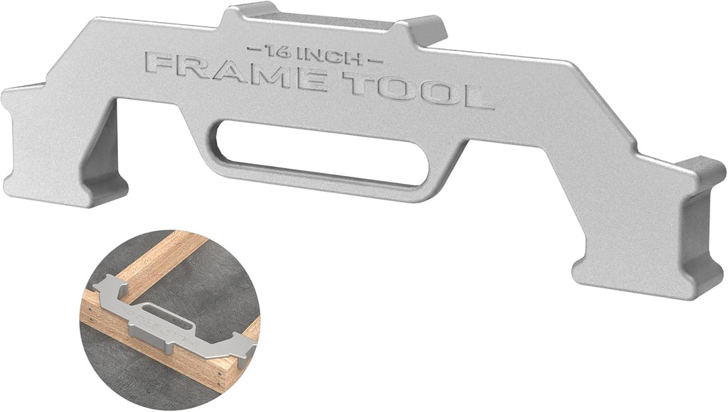16-Inch Cast Aluminum Framing Spacing Tool – Wall Stud Layout Jig