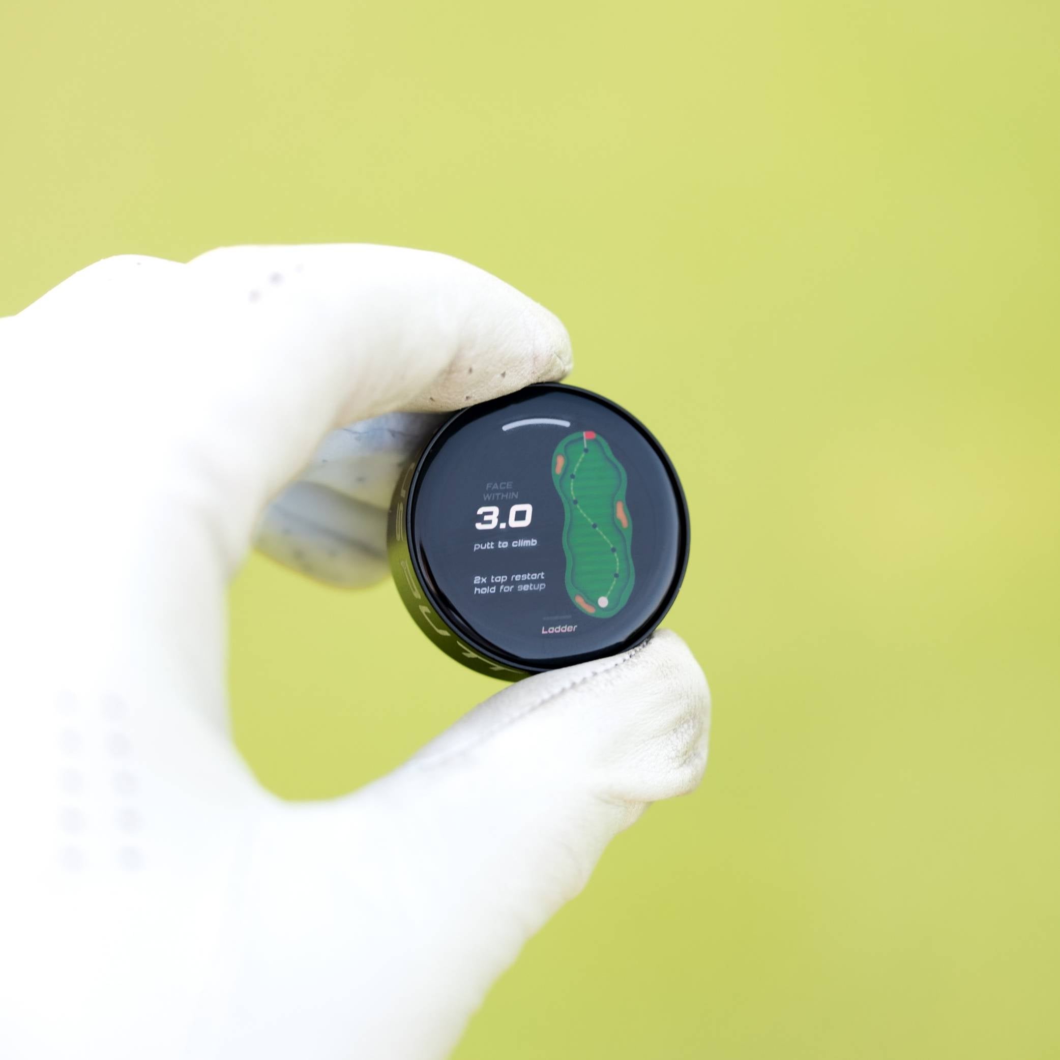 Compact Smart Putting Sensor & Stroke Analysis Device – Grip-Mounted Training Tool