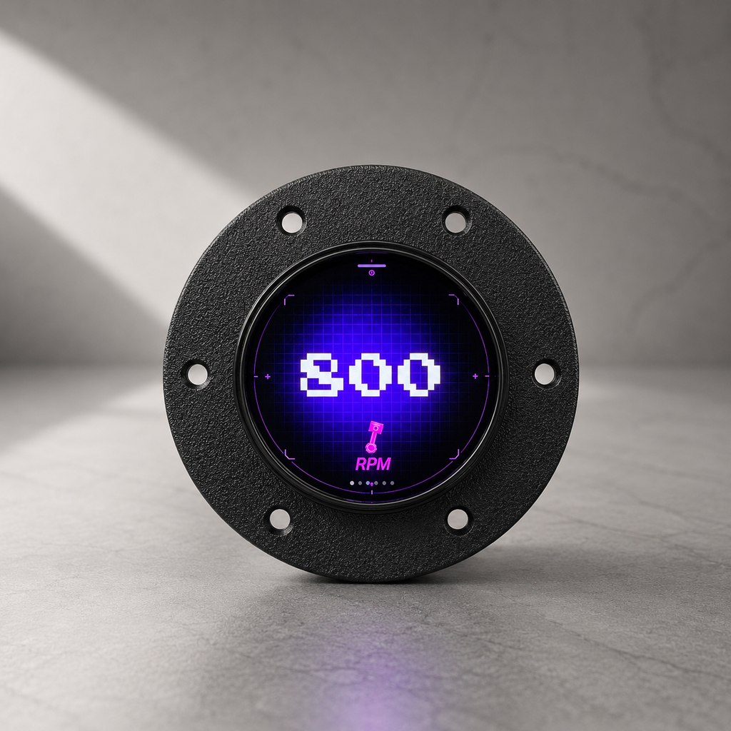 Smart Steering Wheel Center Display & Dashboard HUD – Interactive Vehicle Meter