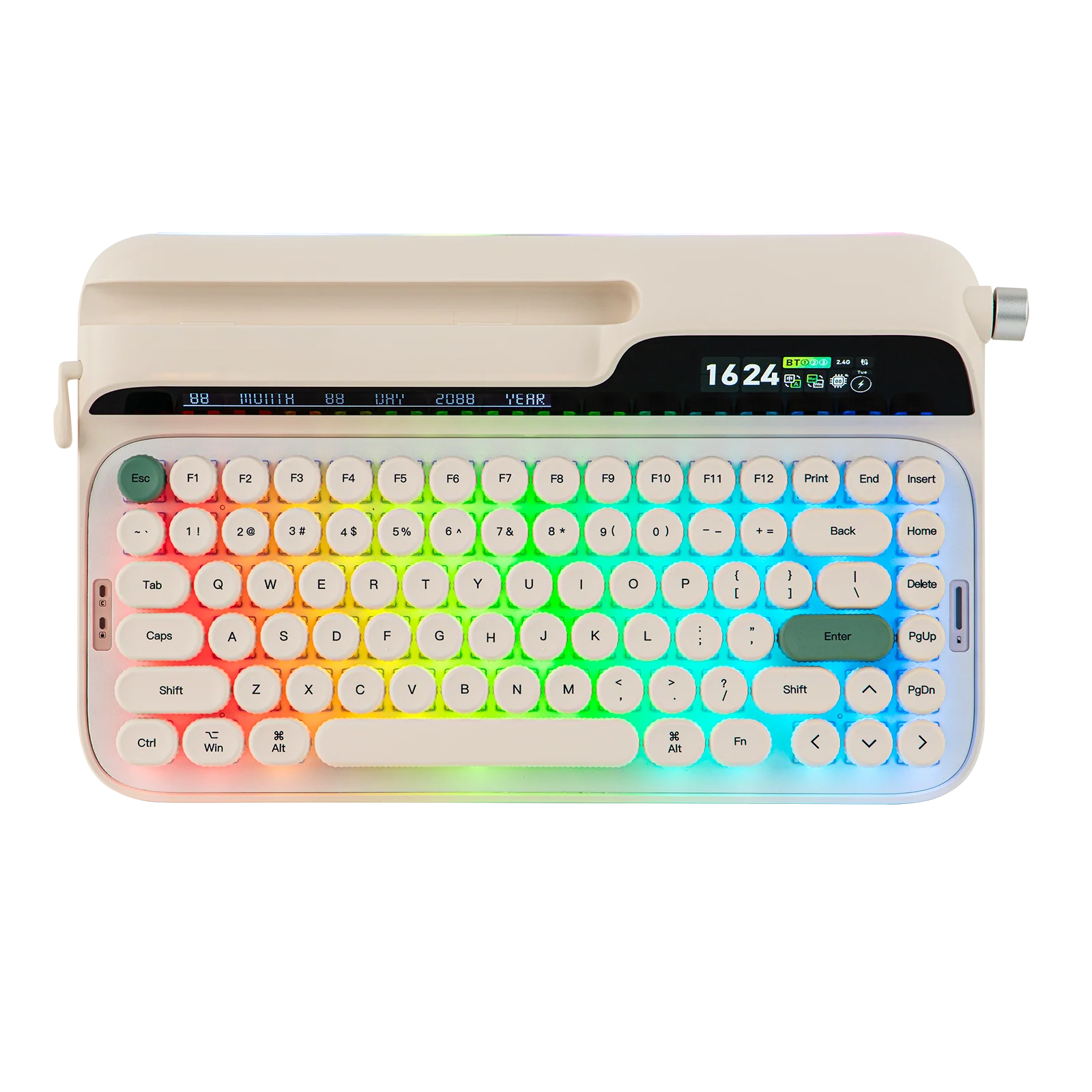 Retro Style 75% Mechanical Keyboard with Smart Display