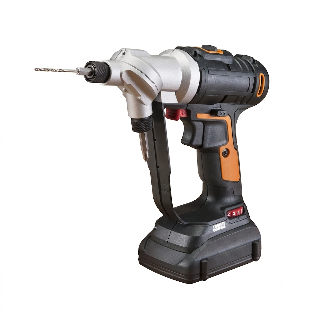 20V Rotating Dual-Chuck Cordless Drill – 2-in-1 Quick-Switch Power Tool Kit
