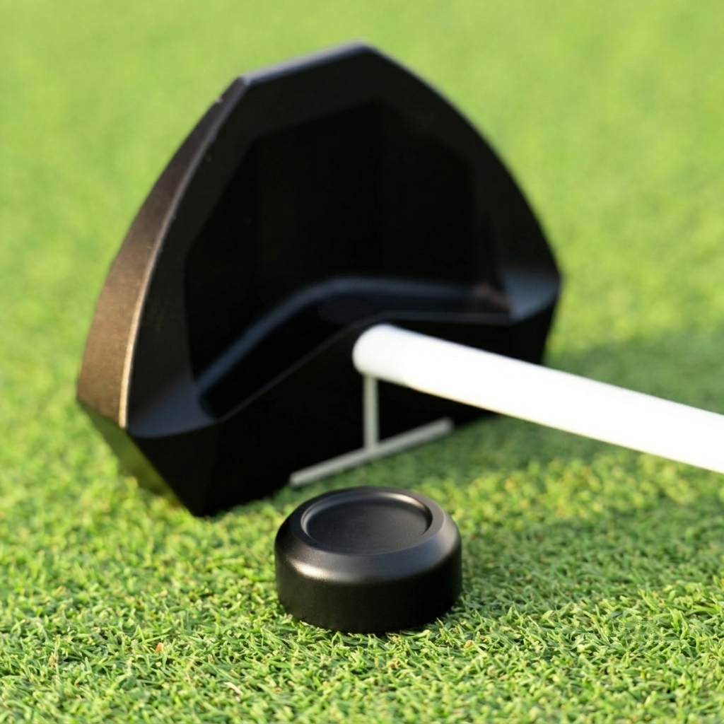 Compact Smart Putting Sensor & Stroke Analysis Device – Grip-Mounted Training Tool