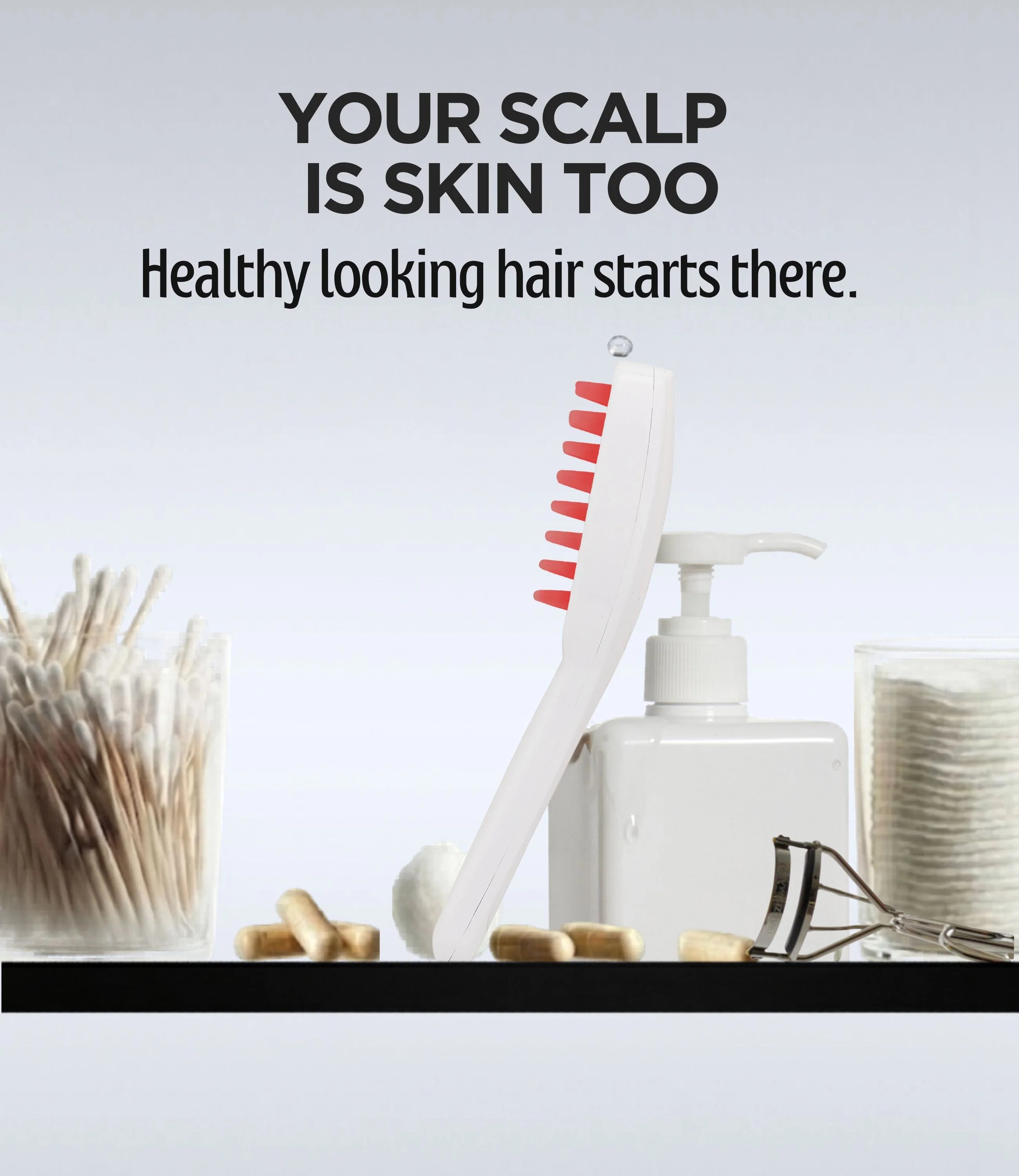 LED Hair Growth Brush – Stimulating Light & Scalp Revitalizer