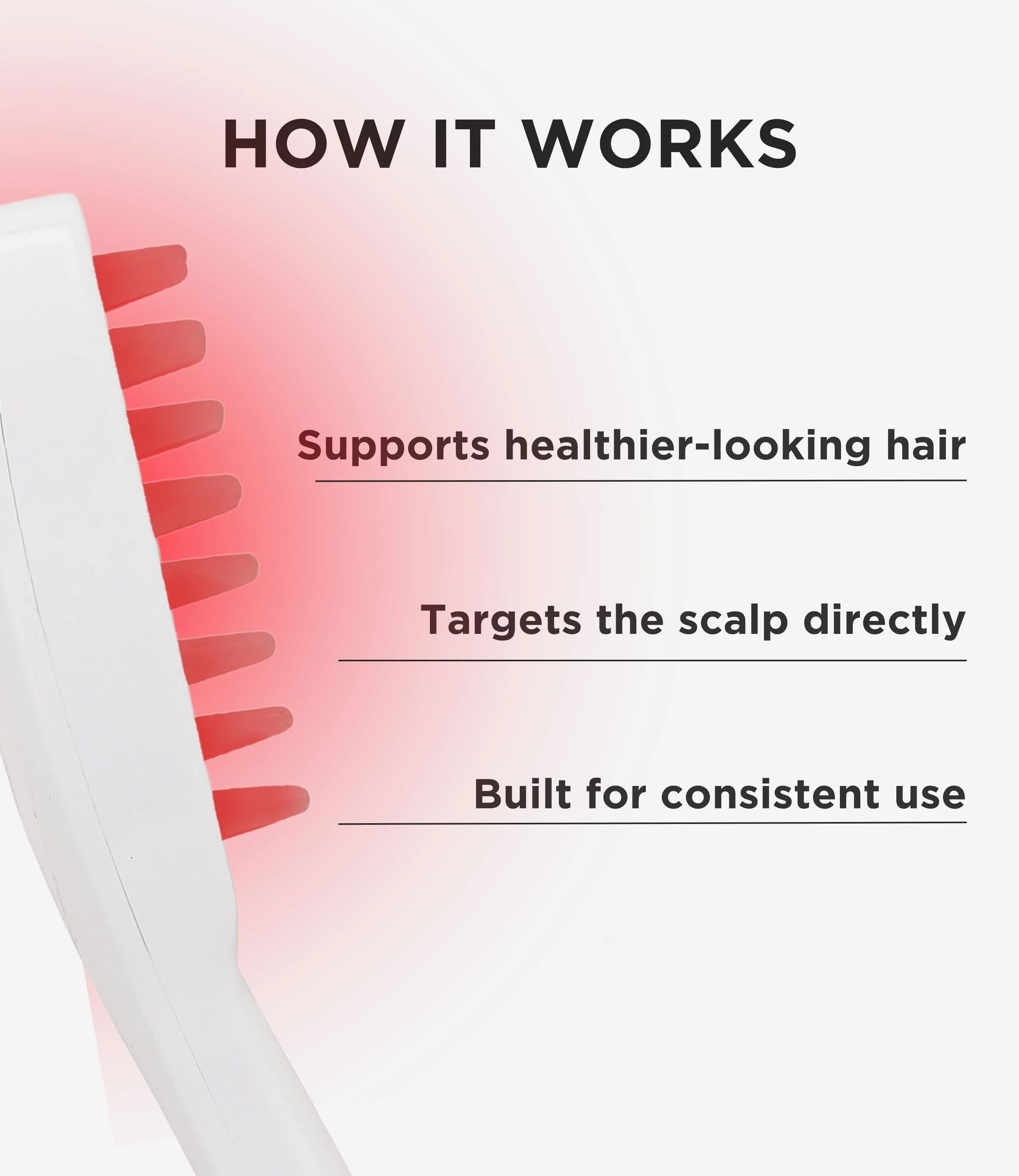 LED Hair Growth Brush – Stimulating Light & Scalp Revitalizer