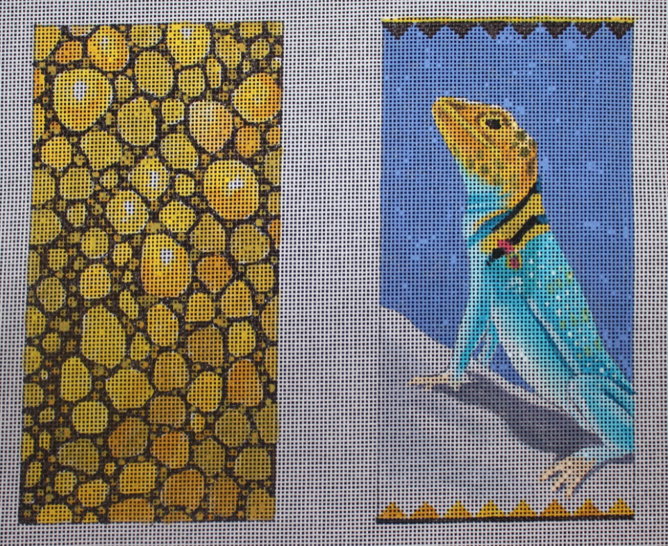 EY231 Yellow-Headed Lizard Eyeglass Case