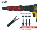Multi-Size Rivet Nut Drill Adapter Kit