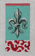EY116 Fleur de Lis Single Eyeglass Case