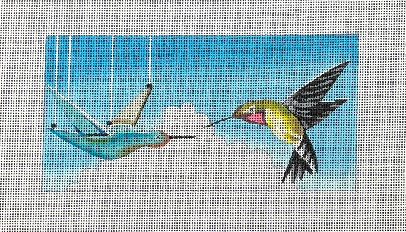 EY205 Hummingbird and Puppet Single Eyeglass Case