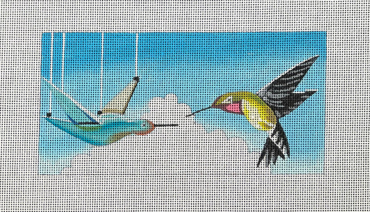 EY205 Hummingbird and Puppet Single Eyeglass Case