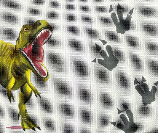 EY239 Dinosaur and Footprints Eyeglass Case