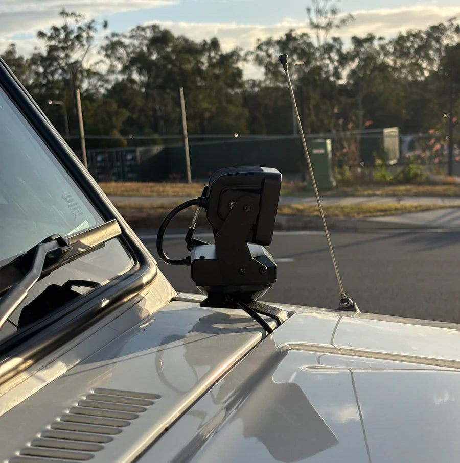 Remote Controlled Rotating LED Spotlight with 4800LM High Output, Waterproof Design & Adjustable Beam for Off-Road Vehicles, Boats and Outdoor Adventures