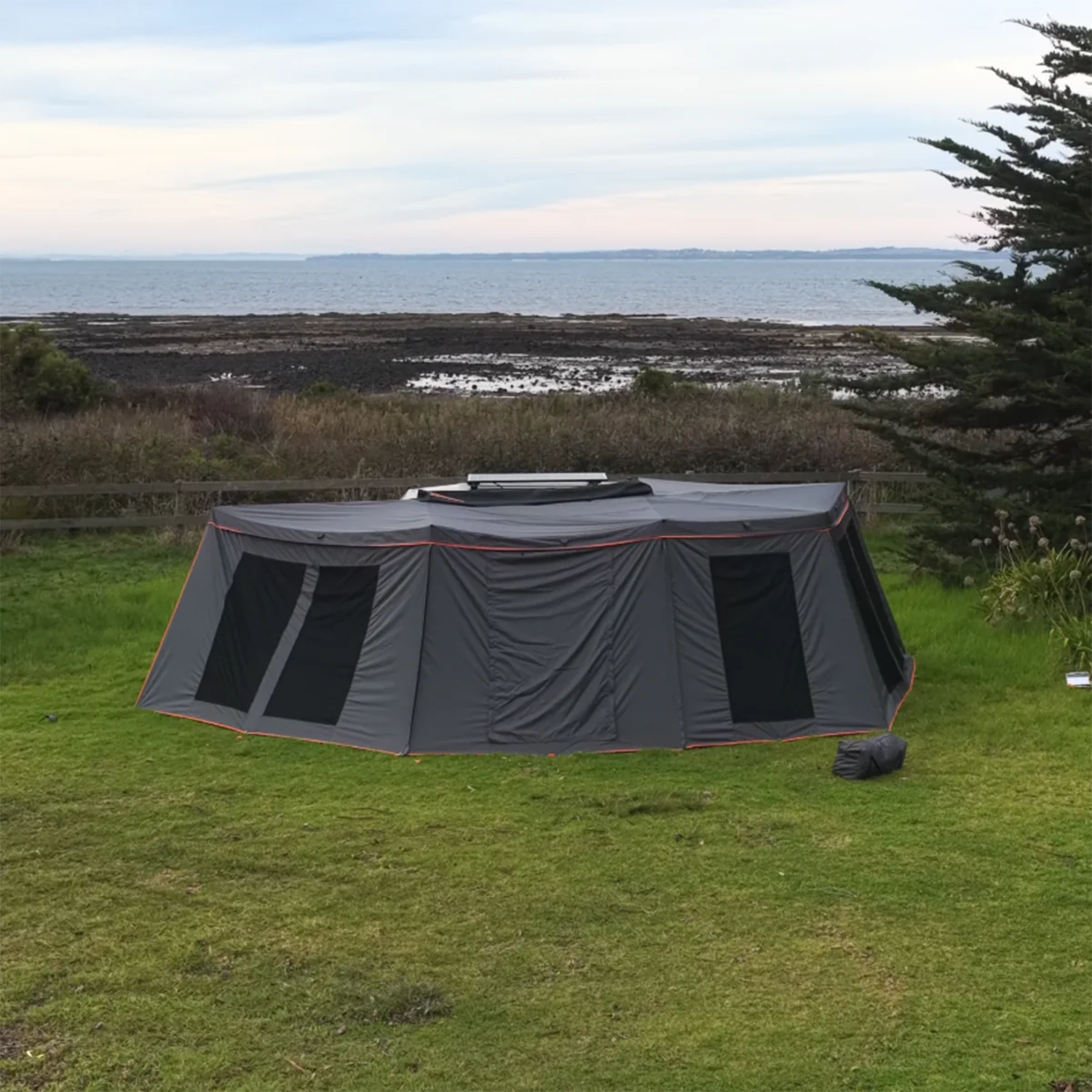 Complete Awning Wall Kit with Zippered Panels for Outdoor Protection