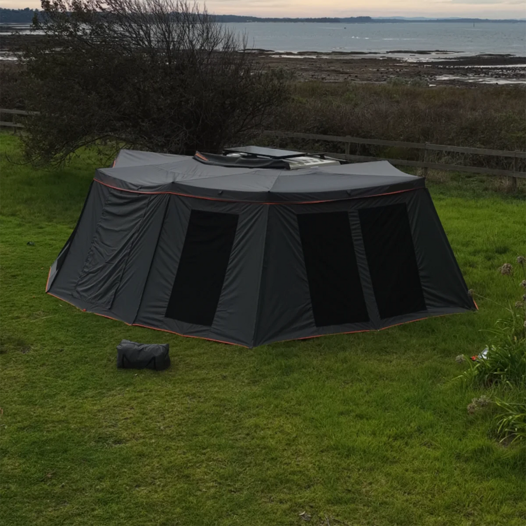 Complete Awning Wall Kit with Zippered Panels for Outdoor Protection