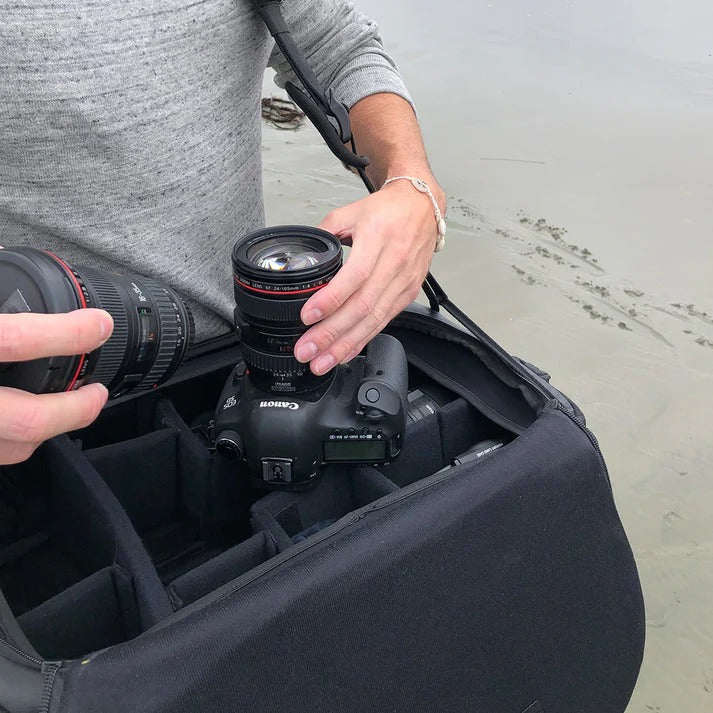 Side-Access Camera Backpack for Efficient Gear Organization
