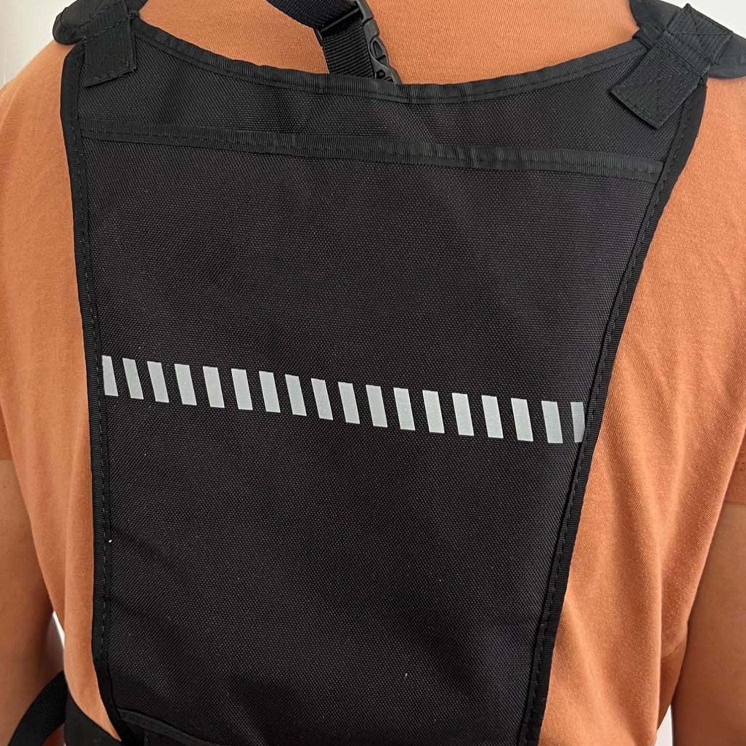 Running chest pack with holster and phone pocket
