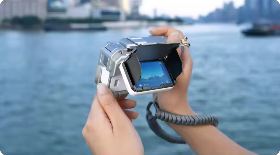 Flip Screen Sun Hood & Display Protection Cover for Action Cameras