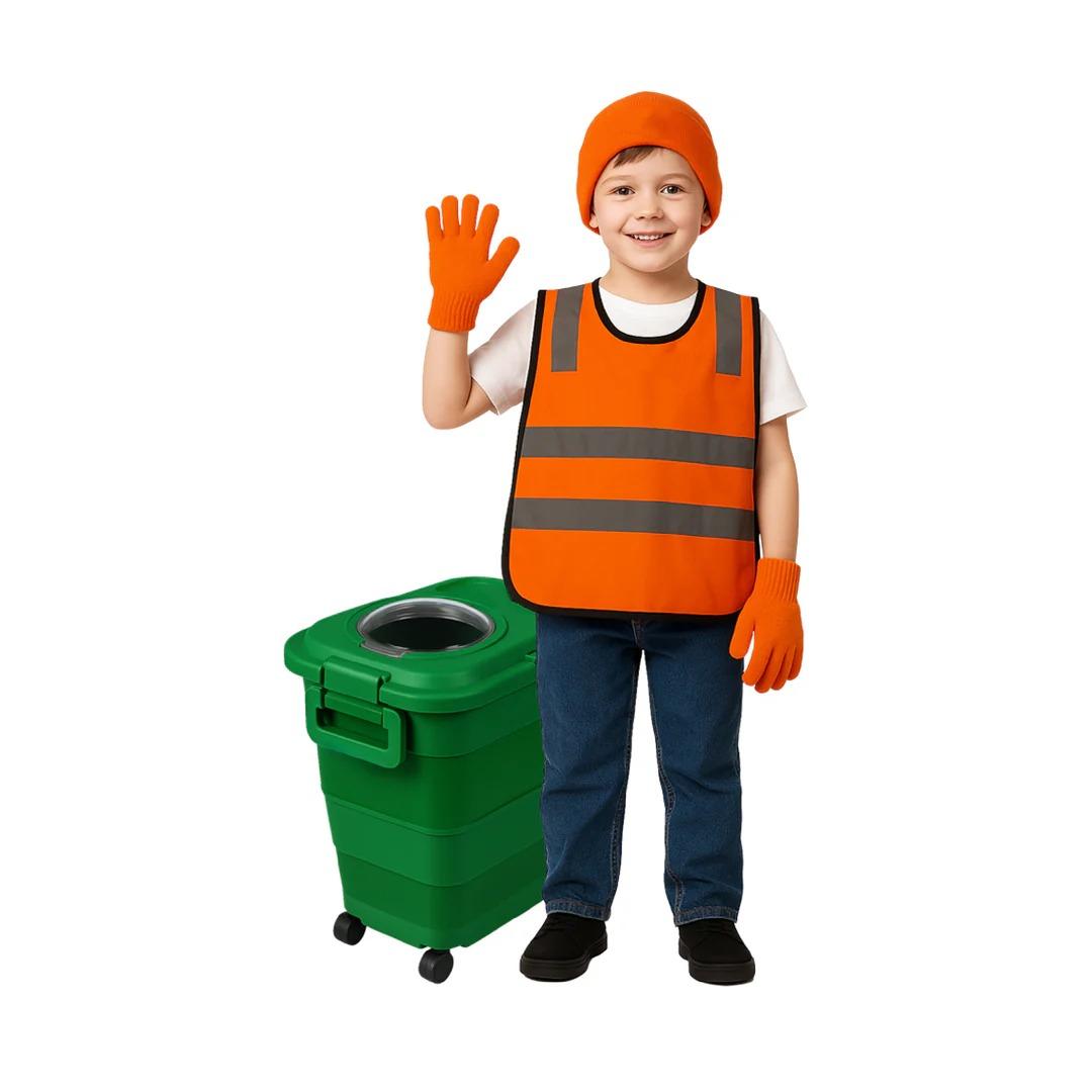 Kids Recycling Collector Role Play Costume Set