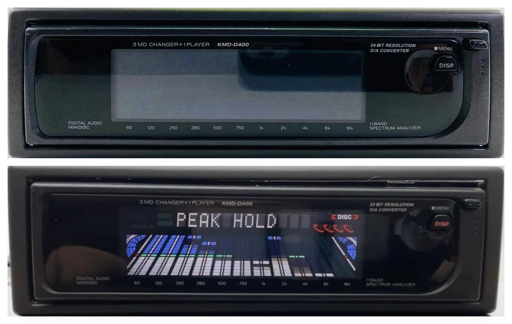 Vintage Mini Disc Changer with Spectrum Display