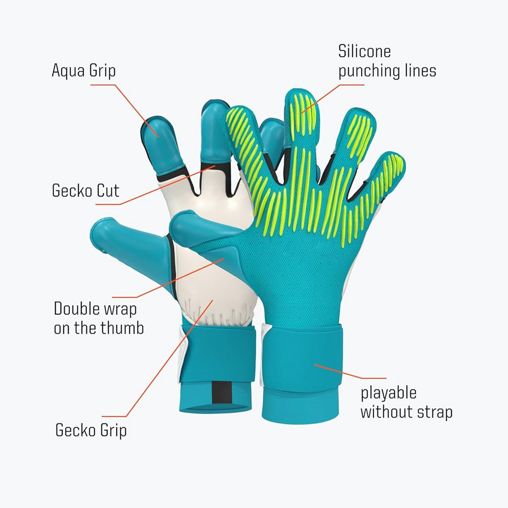 Pro-Grip Goalkeeper Gloves – Professional Strap-Free Lightweight Gloves for Match and Training