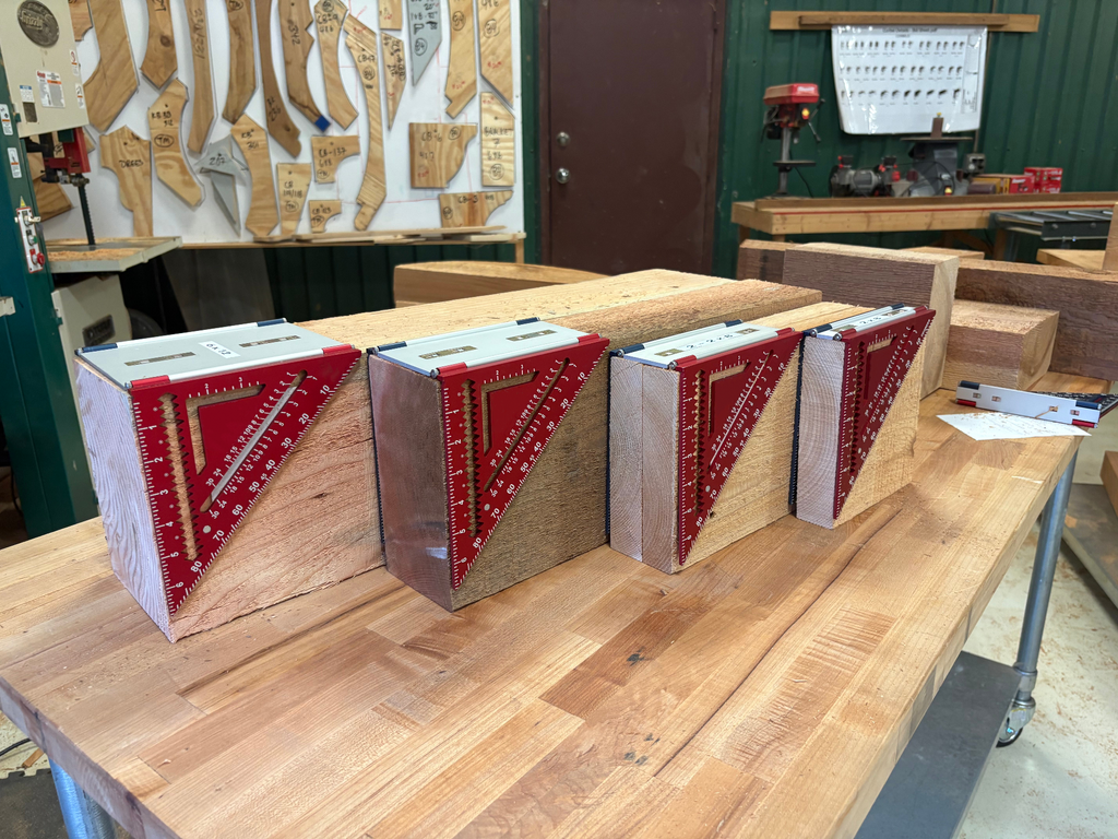 Adjustable Roof Framing Square & Rafter Layout Tool Set